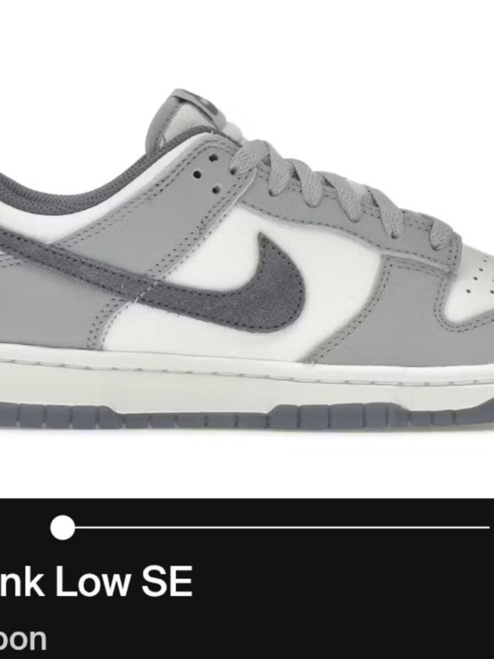 Nike Dunk Low Retro SE "Light Carbon" Grey White – Men's 11.5
